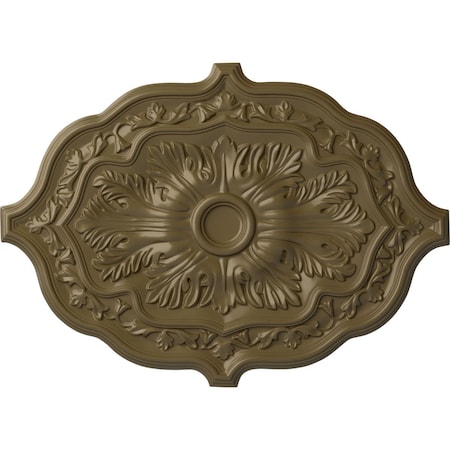 Pesaro Ceiling Medallion, Hand-Painted Mississippi Mud, 36W X 26H X 1 1/2P